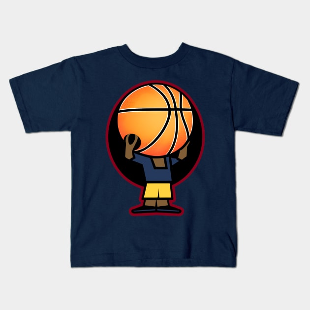 Nuggets Head Kids T-Shirt by Jaymz Weiss Designz